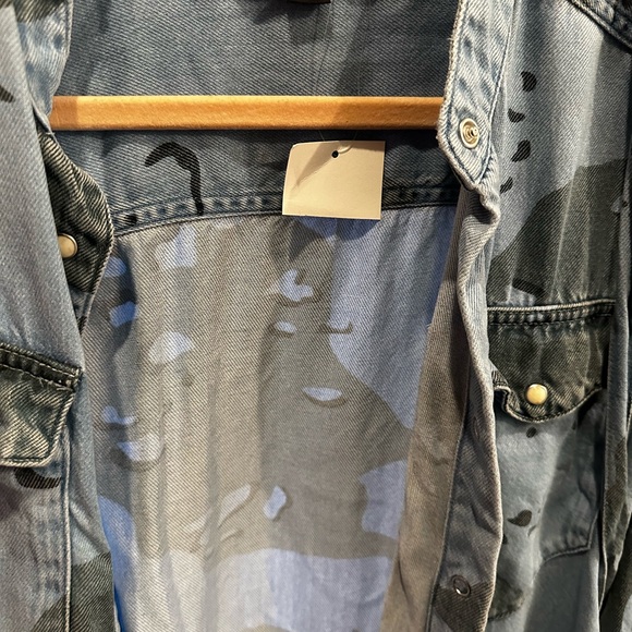 ALL SAINTS DENIM MIDI SHIRT DRESS - Picture 8 of 13